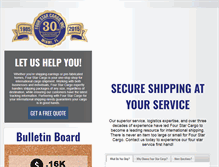 Tablet Screenshot of fourstarcargo.com